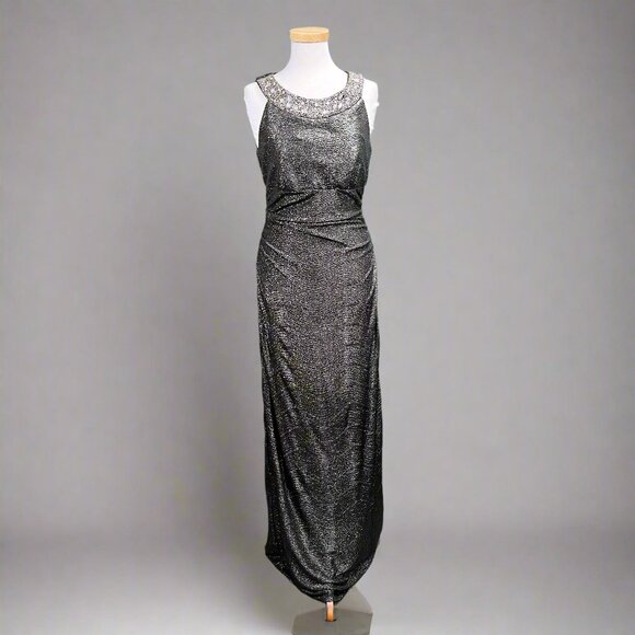 Frank Lyman pewter shimmer knit, size  10, NEW WITH TAGS! - Picture 1 of 3